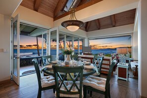 DINING AREA WITH OCEAN VIEWS