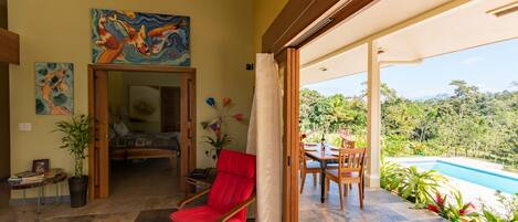 great room looking out to pool