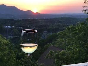 view from balcony
