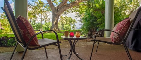 Puamana 21D | Princeville vacation rentals | Kauai Kahuna 1 - Puamana 21D | Princeville vacation rentals | Kauai Kahuna | shady ocean view lanai