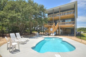 Pelican's Post 2 Back of Home with Pool Area