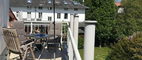 Seebach Whg.25 - Blick auf den sonnigen Balkon