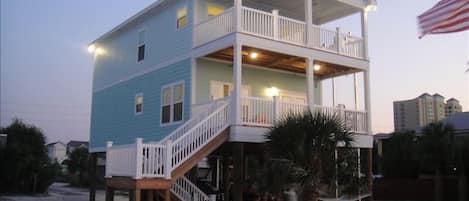 This is the house  pictured from Pensacola Beach Sound..  