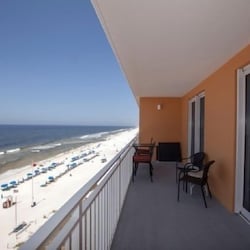 Beach view from the balcony