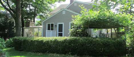 The Carriage House as seen from the lawns and gardens