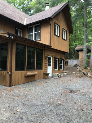 Side and back of Main Chalet.