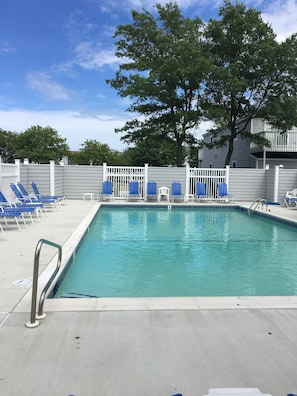 Swimming pool clean and maintained for your enjoyment.