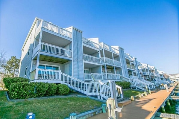 View from the dock of the building