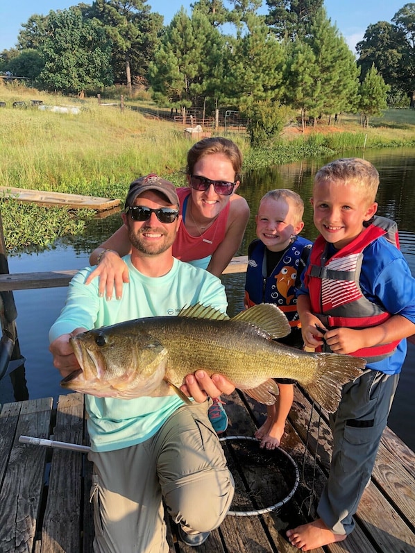 Family fishing and fun on your own private lake!