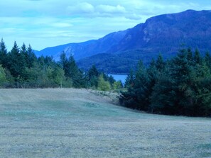 Columbia River and surrounding mountains
