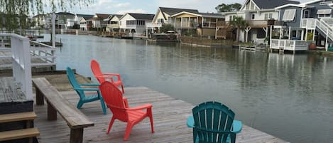 relax and fish off the deck