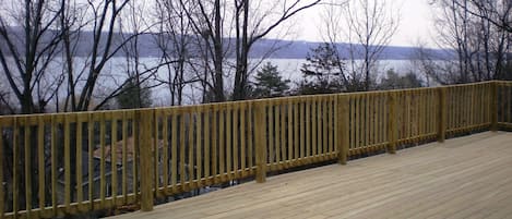 View of Seneca Lake from deck