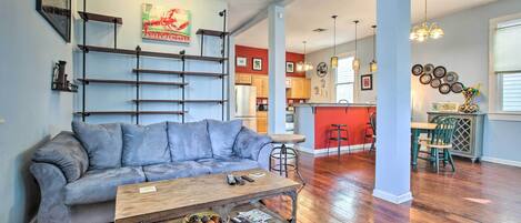 New Orleans Vacation Rental | 2BR | 2BA | 1,500 Sq Ft | Stairs Required
