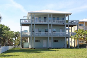 Back of the house with a HUGE yard