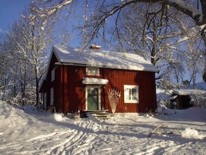 Das Ferienhaus im Winter