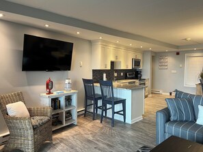 Television and kitchen