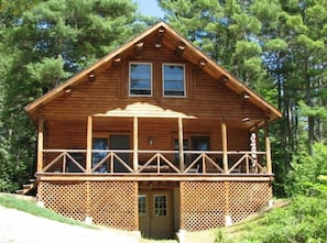 Waterfront Log Home