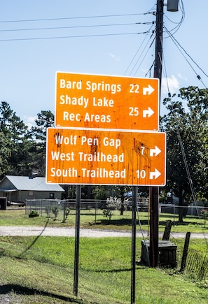 Turn onto Hwy 8 east, at Wendys/in one mile you will see this sign. Turn Hwy 375