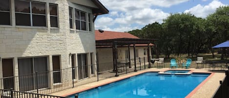 Relax by the private pool!