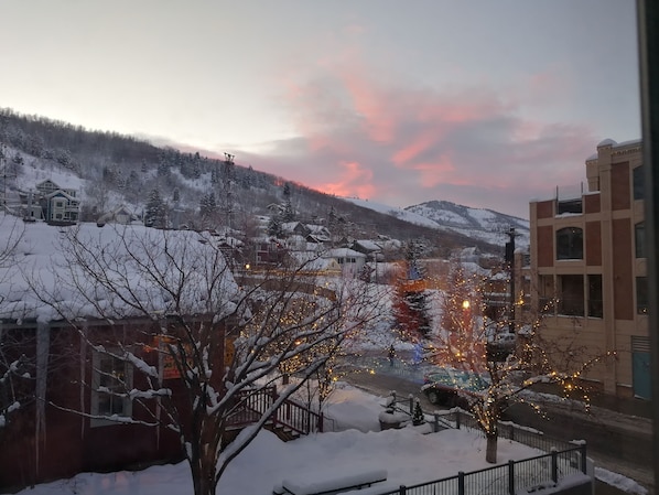 From our living room at sunset in January 2020