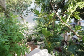 view from first bedroom window look down to main gate