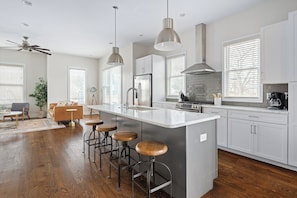 Kitchen island and seating for 4