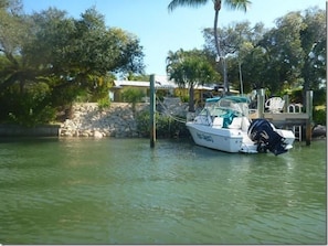 Dock in front of property.