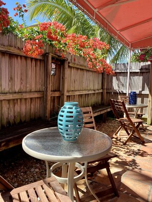 Shared front patio