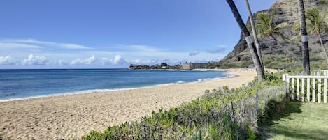 Beach in the winter months looking right