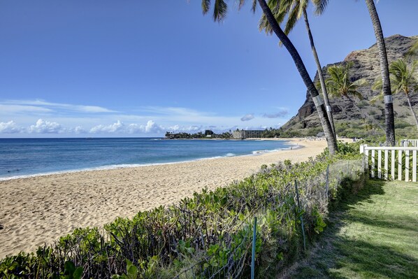 Beach in the winter months looking right