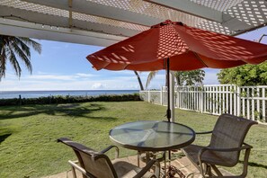 Oceanside front patio