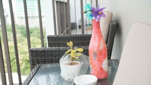 Balcony perfect for coffee or tea.