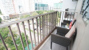 Balcony perfect for coffee or tea.