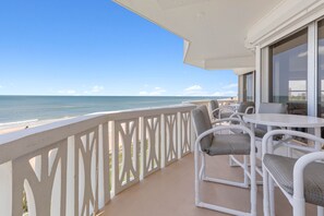 Ocean Balcony - seating for 6 with two tables