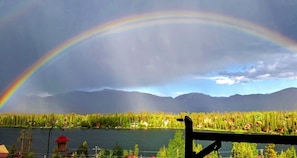 Rainbow from the deck.
