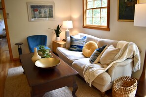 Comfy and stylish living area, seats four