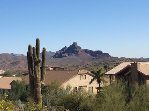 Red Mountain vista from pool