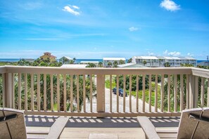 Enjoy the watching the sunsets over the gorgeous gulf from your private balcony off the private master suite!