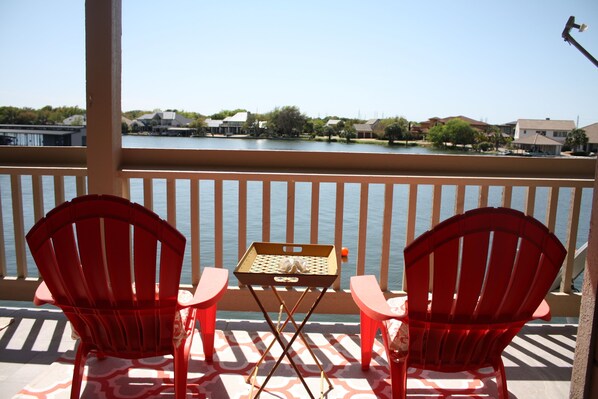 Beautiful view off the balcony at Lake LBJ!