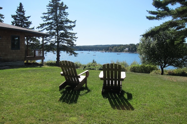 View of harbor from the lawn