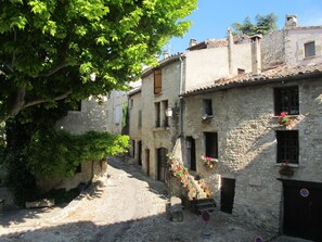 Old market square looking from the house to ' la rue des fours'.