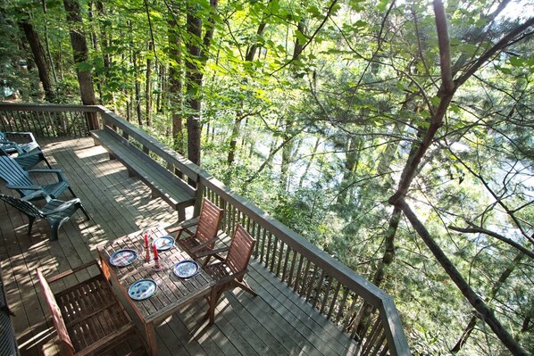 Amazing views from the river side deck