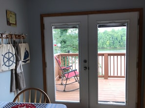 French doors leading to deck