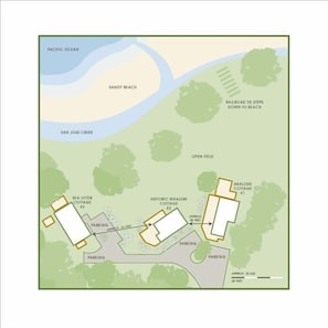 Layout of 3 Cottages