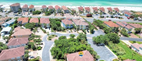 Drone Shot of Villa’s close vicinity to Beach