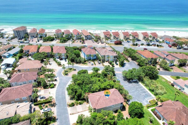 Drone Shot of Villa’s close vicinity to Beach