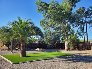 Our beautiful putting green 
