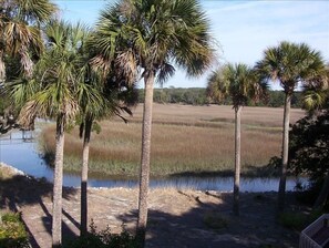 Wake up to  beautiful sunrise and marsh views 