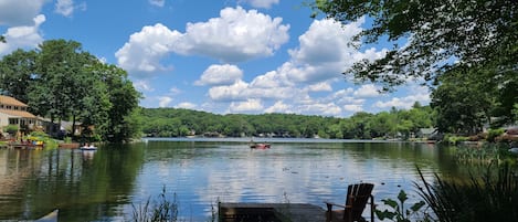 Lake Chaffee from the back yard
