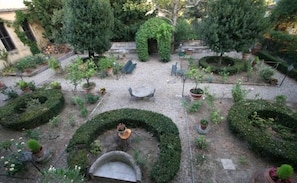 The florentine stile garden of the villa